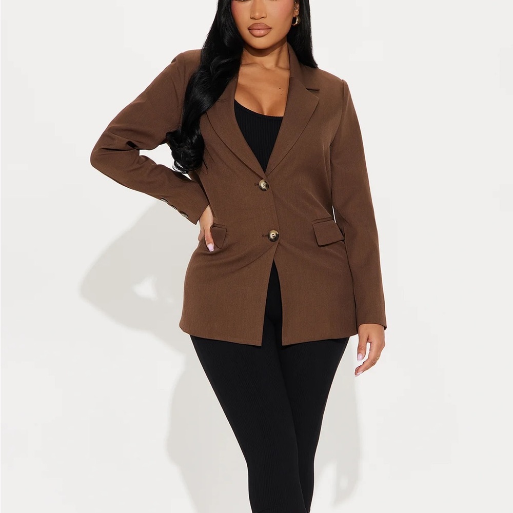 The Marley Business Blazer Brown